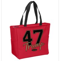 Trump 47 Trump 2024 Republican Conservative / 47 Trump 2024 Zip Tote Bag