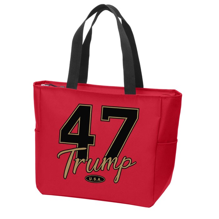 Trump 47 Trump 2024 Republican Conservative / 47 Trump 2024 Zip Tote Bag