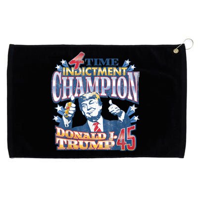 Trump 4 Time Indictment Champion Champ Not Guilty 2024 Grommeted Golf Towel