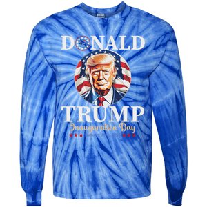 Trump 47th Us President Inauguration Day Tie-Dye Long Sleeve Shirt