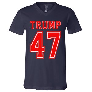 Trump 47 Usa Trump 47th President America Patriotic Trump V-Neck T-Shirt