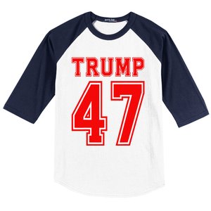 Trump 47 Usa Trump 47th President America Patriotic Trump Baseball Sleeve Shirt