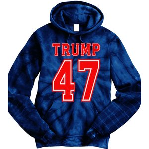 Trump 47 Usa Trump 47th President America Patriotic Trump Tie Dye Hoodie