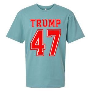 Trump 47 Usa Trump 47th President America Patriotic Trump Sueded Cloud Jersey T-Shirt