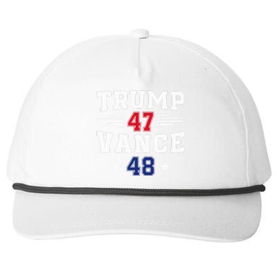 Trump 47 Vance 48 Trump Win Inauguration Day 2025 President Snapback Five-Panel Rope Hat