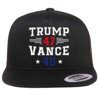 Trump 47 Vance 48 Trump Win Inauguration Day 2025 President Flat Bill Trucker Hat