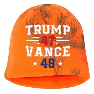 Trump 47 Vance 48 Trump Win Inauguration Day 2025 President Kati - Camo Knit Beanie