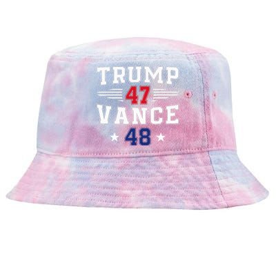 Trump 47 Vance 48 Trump Win Inauguration Day 2025 President Tie-Dyed Bucket Hat