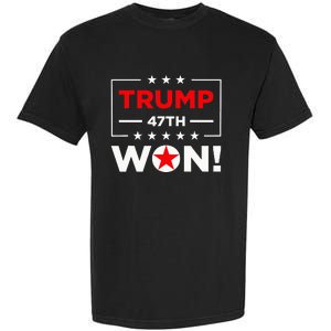 Trump 47th Won Trump Won 2024 Garment-Dyed Heavyweight T-Shirt