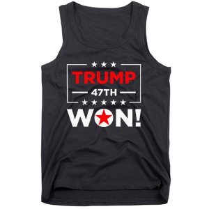 Trump 47th Won Trump Won 2024 Tank Top