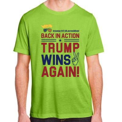 Trump 47 Win Today Adult ChromaSoft Performance T-Shirt