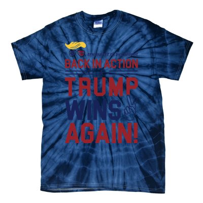 Trump 47 Win Today Tie-Dye T-Shirt