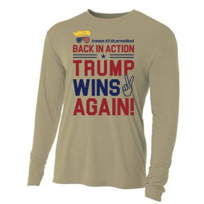 Trump 47 Win Today Cooling Performance Long Sleeve Crew