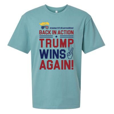 Trump 47 Win Today Sueded Cloud Jersey T-Shirt