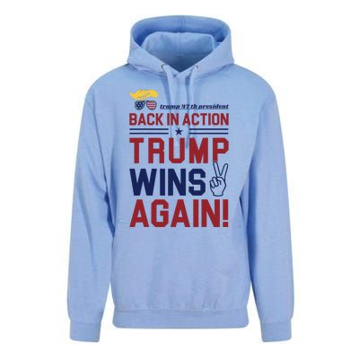 Trump 47 Win Today Unisex Surf Hoodie