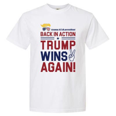 Trump 47 Win Today Garment-Dyed Heavyweight T-Shirt