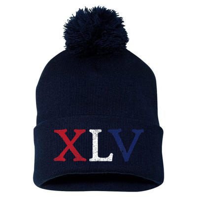 Trump 45 Xlv Roman Numerals Presidential Republican Pom Pom 12in Knit Beanie