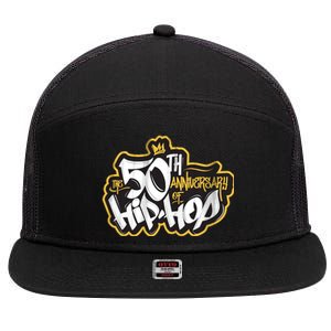 The 50th Anniversary Of Hip Hop 7 Panel Mesh Trucker Snapback Hat