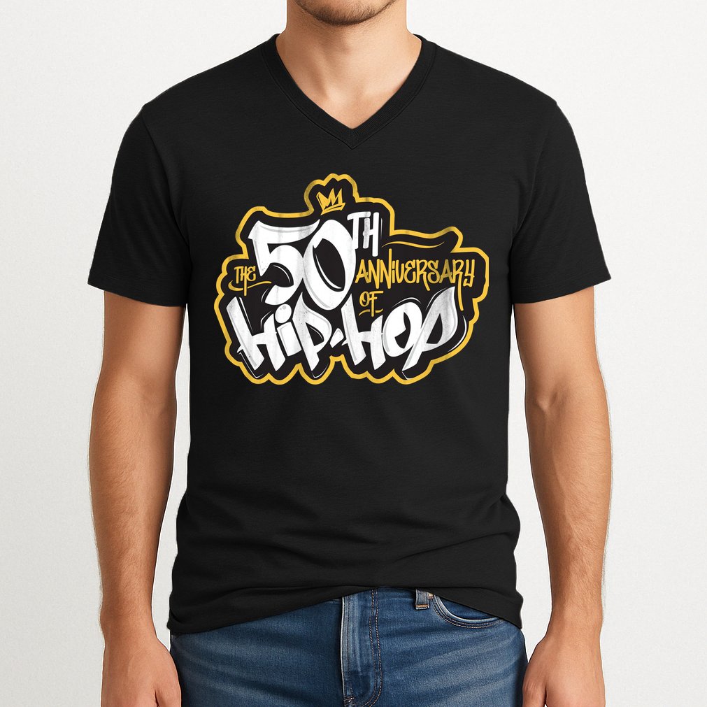 The 50th Anniversary Of Hip Hop V-Neck T-Shirt