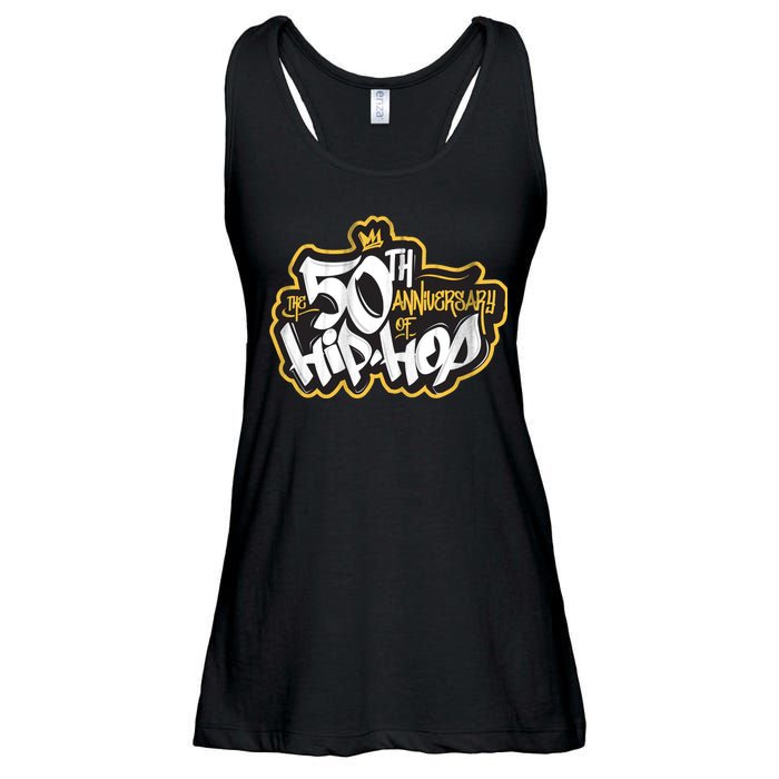 The 50th Anniversary Of Hip Hop Ladies Essential Flowy Tank