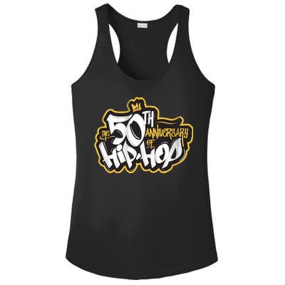 The 50th Anniversary Of Hip Hop Ladies PosiCharge Competitor Racerback Tank