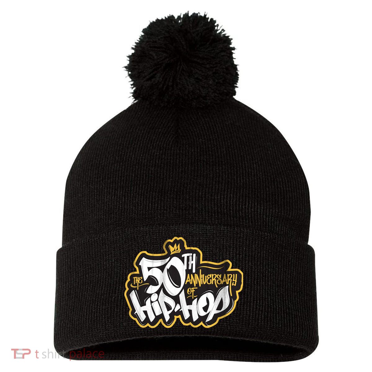 The 50th Anniversary Of Hip Hop Pom Pom 12in Knit Beanie