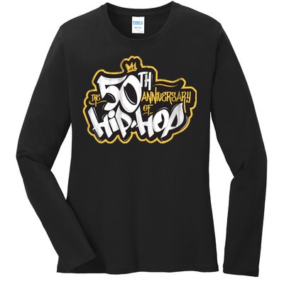 The 50th Anniversary Of Hip Hop Ladies Long Sleeve Shirt