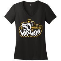 The 50th Anniversary Of Hip Hop Women's V-Neck T-Shirt