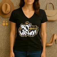 The 50th Anniversary Of Hip Hop Women's V-Neck T-Shirt