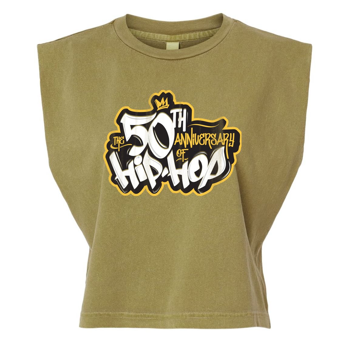 The 50th Anniversary Of Hip Hop Garment-Dyed Women's Muscle Tee