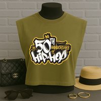 The 50th Anniversary Of Hip Hop Garment-Dyed Women's Muscle Tee