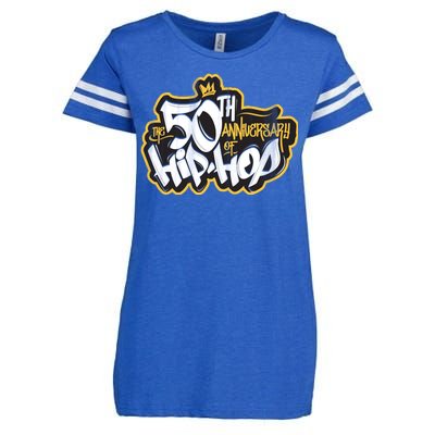 The 50th Anniversary Of Hip Hop Enza Ladies Jersey Football T-Shirt