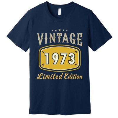 Turning 50 Birthday Decorations 50th BDay 1973 Birthday Cute Premium T-Shirt