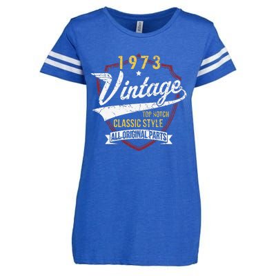 Turning 50 Birthday Decorations 50th BDay 1973 Birthday Love Cute Enza Ladies Jersey Football T-Shirt