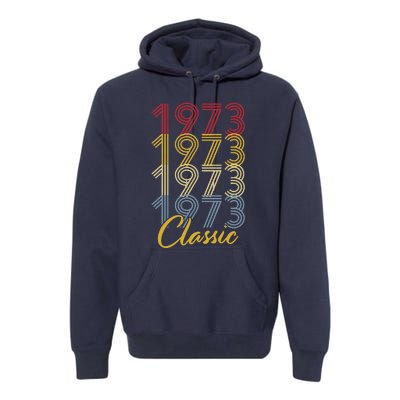 Turning 50 Birthday Decorations 50th BDay 1973 Birthday Premium Hoodie