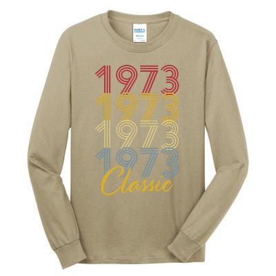 Turning 50 Birthday Decorations 50th BDay 1973 Birthday Tall Long Sleeve T-Shirt