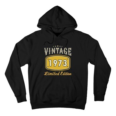 Turning 50 Birthday Decorations 50th BDay 1973 Birthday Hoodie