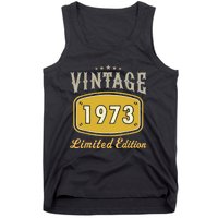 Turning 50 Birthday Decorations 50th BDay 1973 Birthday Tank Top