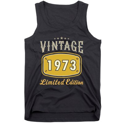 Turning 50 Birthday Decorations 50th BDay 1973 Birthday Tank Top