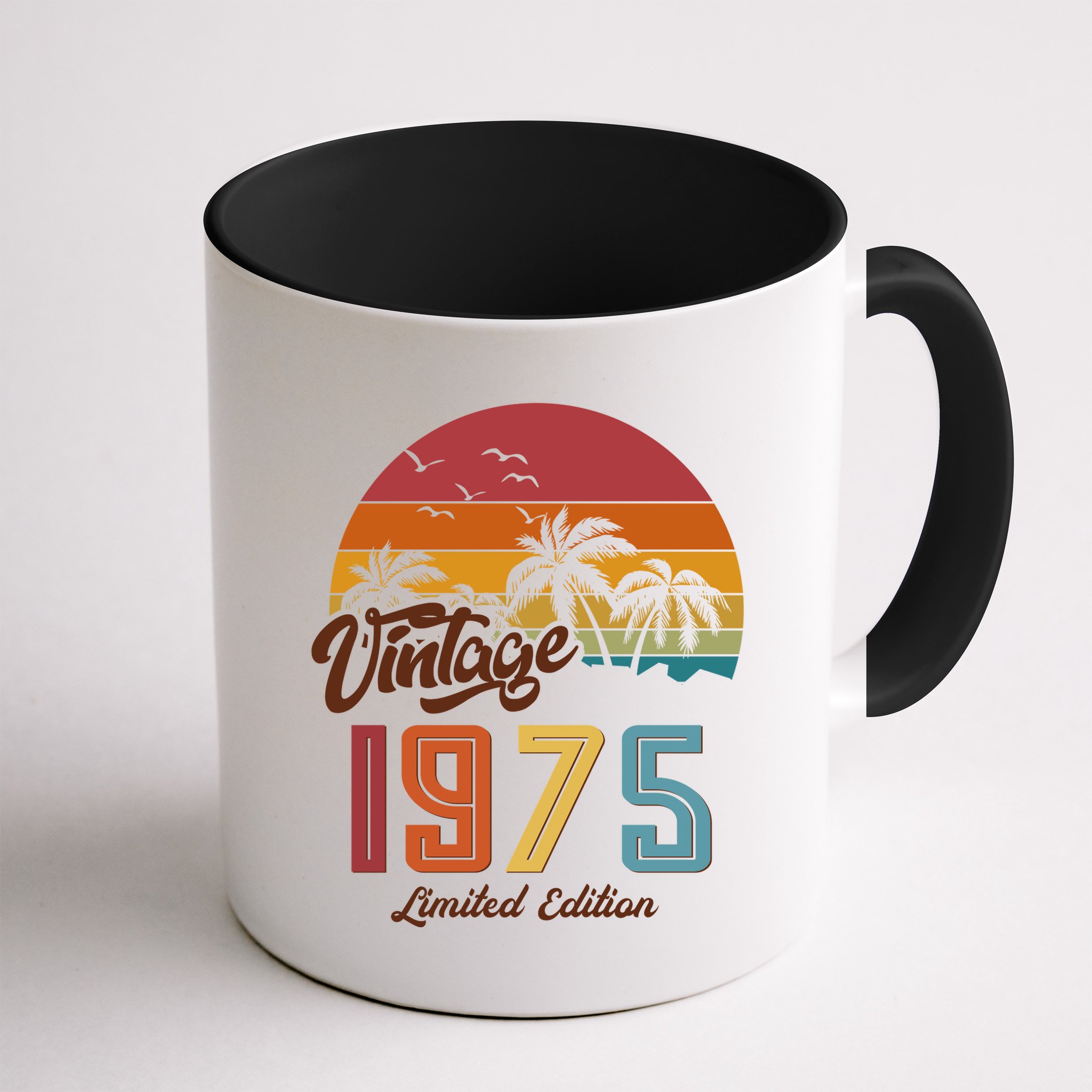 Tropical 50th Birthday Vintage 1975 Limited Edition Mug