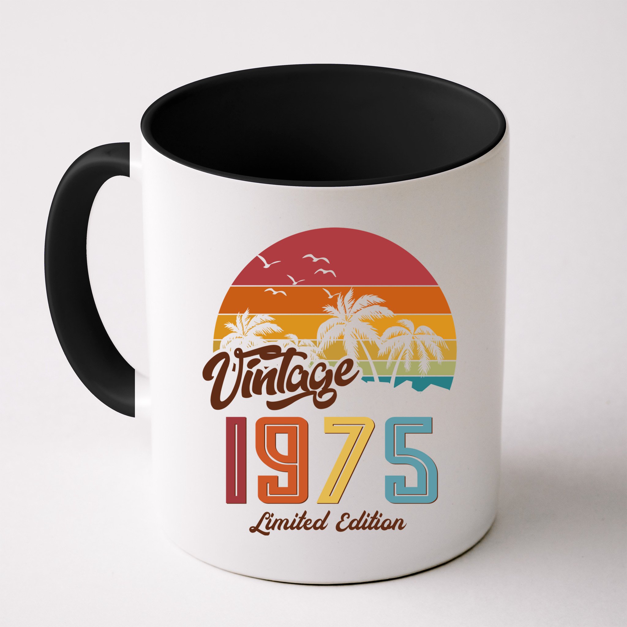 Tropical 50th Birthday Vintage 1975 Limited Edition Mug