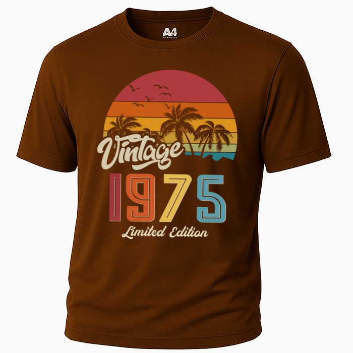Tropical 50th Birthday Vintage 1975 Limited Edition Cooling Performance Crew T-Shirt