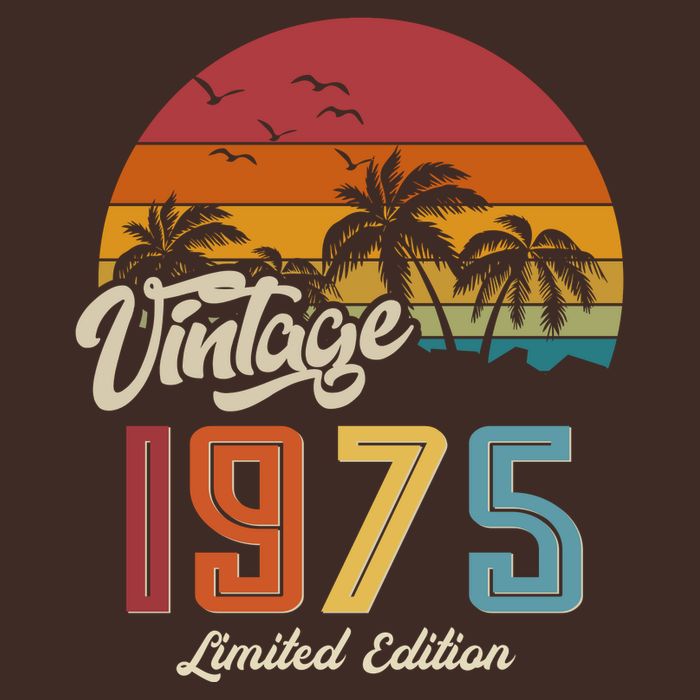 Tropical 50th Birthday Vintage 1975 Limited Edition Cooling Performance Crew T-Shirt