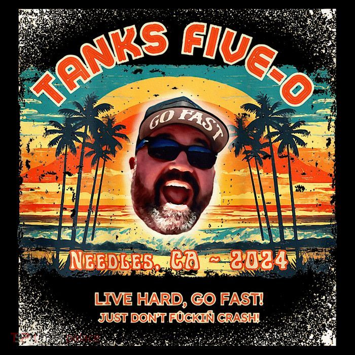 Tanks 50th Birthday Button