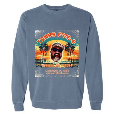 Tanks 50th Birthday Garment-Dyed Sweatshirt