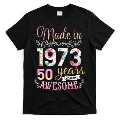 Turning 50 Birthday Decoration 50th Bday 1973 Birthday T-Shirt