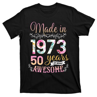 Turning 50 Birthday Decoration 50th Bday 1973 Birthday T-Shirt