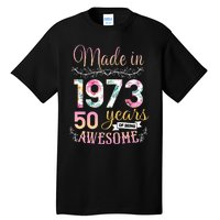 Turning 50 Birthday Decoration 50th Bday 1973 Birthday Tall T-Shirt