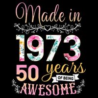 Turning 50 Birthday Decoration 50th Bday 1973 Birthday Poster