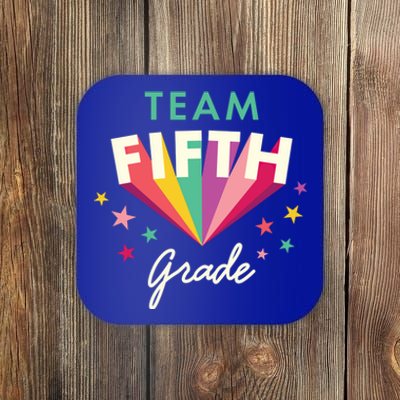 Team 5Th Fifth Grade Teacher Back To School Top Gift Coaster